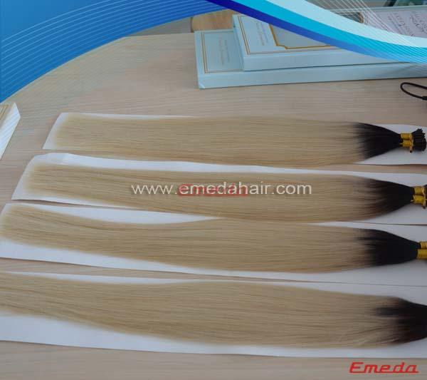 Pure braizilian human hair grade aaaaaa prebond hair ectensions.yj130